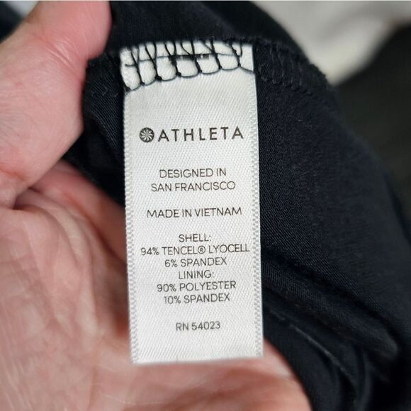 Athleta Black Rafina Racerback Cut Out Athletic Dress Size XL - Picture 7 of 9